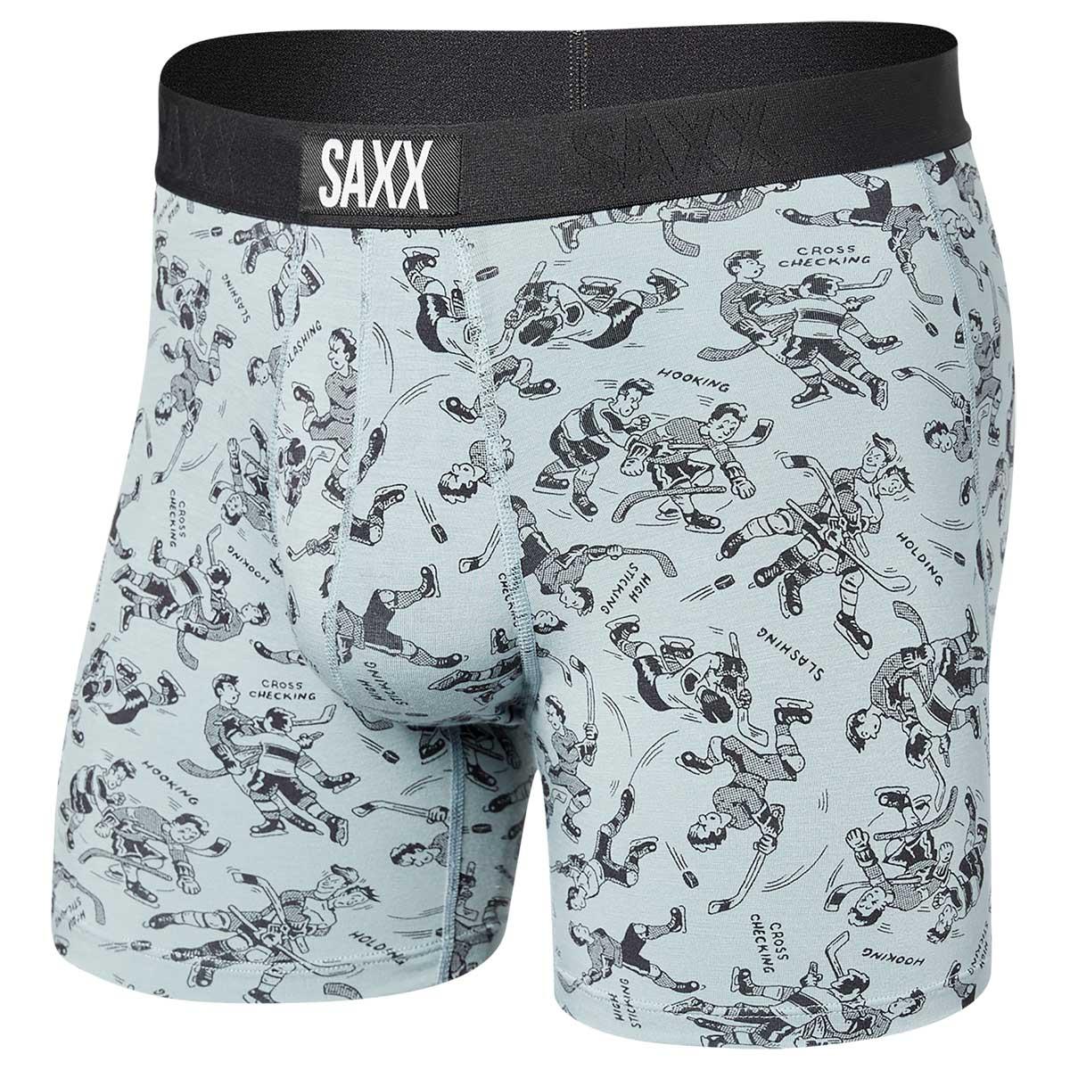 Saxx Vibe Boxer Brief Men's in Vintage Skate Blue